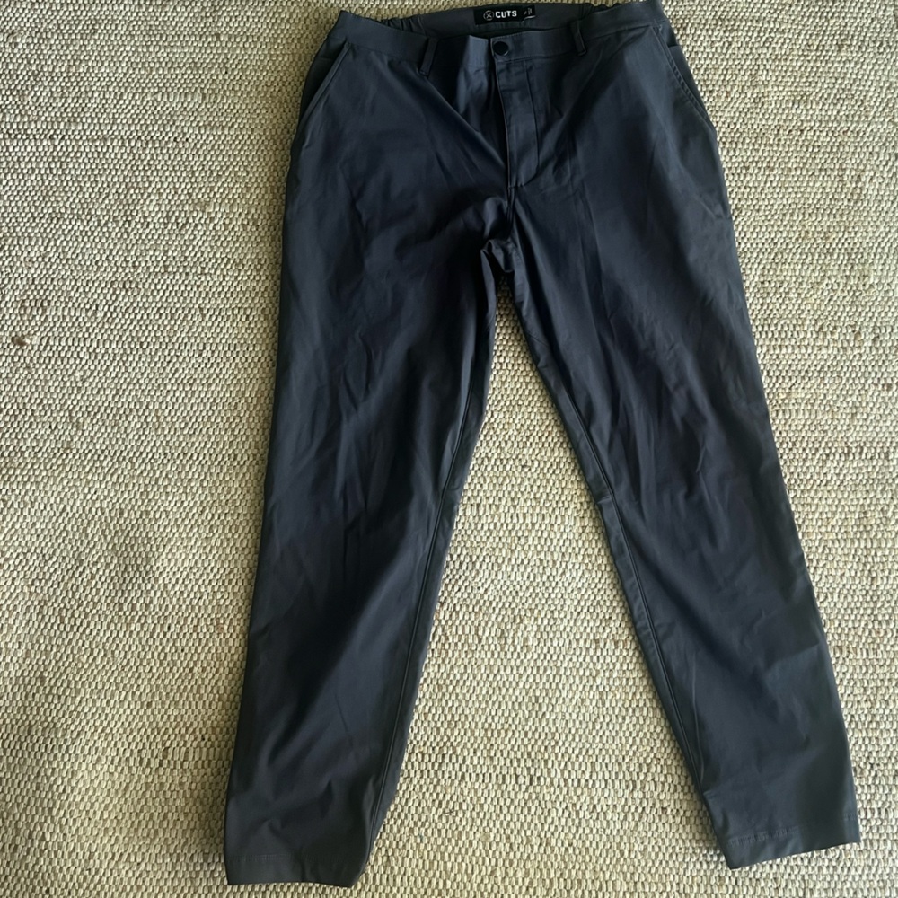 Black Chinos Classic Straight-Leg Pants
